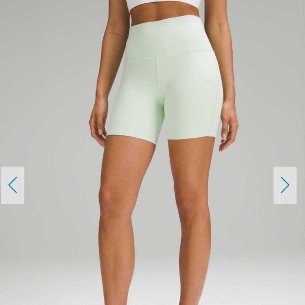 lululemon Align High Rise Short 6" in Kohlrabi Green